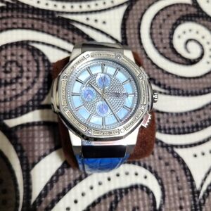 JBW Saxon 10 Year Anniversary "Blue Croc" Watch